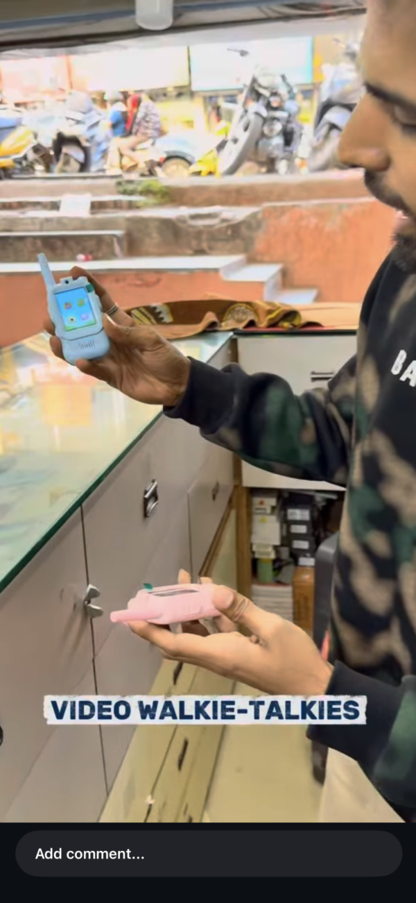 Walkie-talkie video call