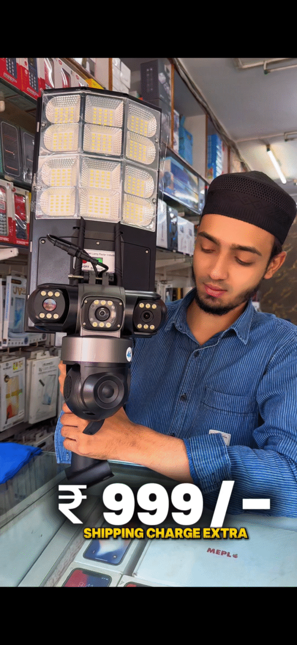 3 CAMERA solar WITH LIGHT