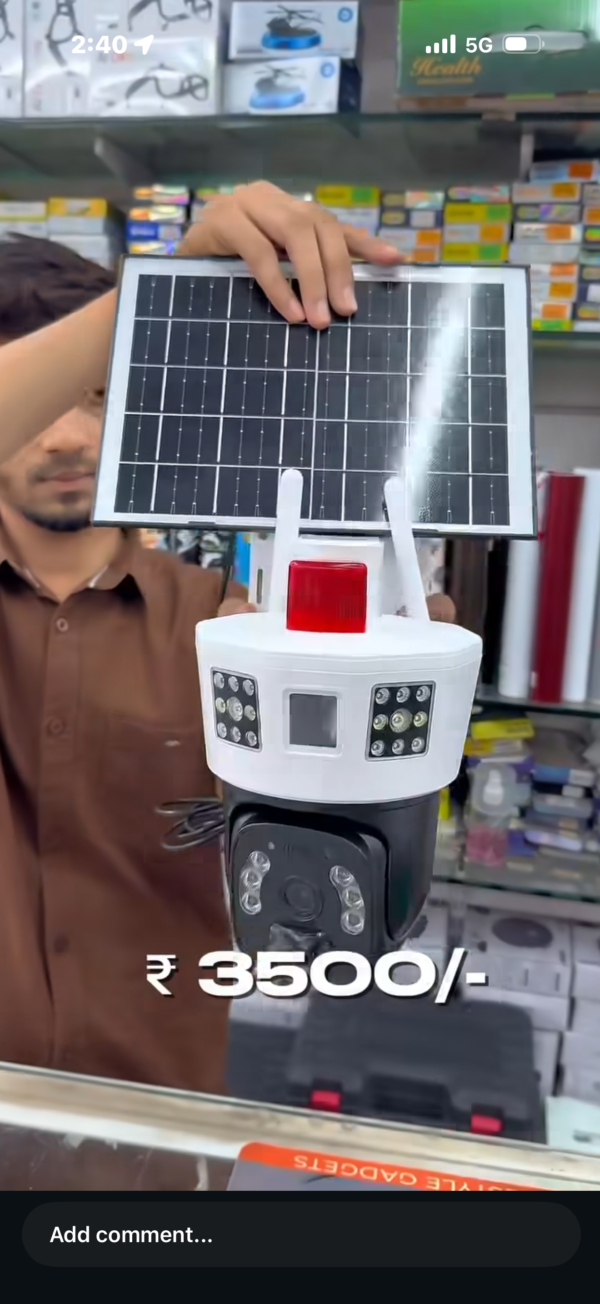 Solar 4g dual camera