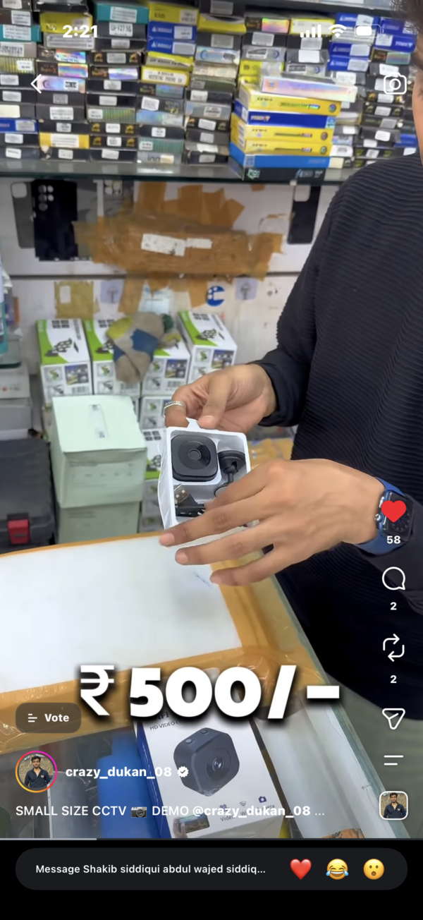Mini camera cctv