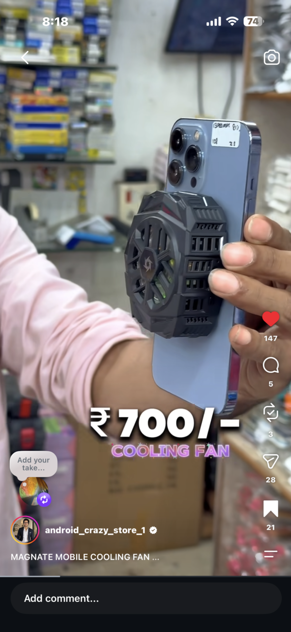 Magnetic mobile cooler