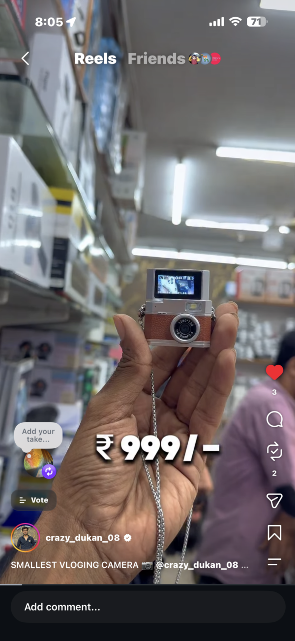 Smallest camera vlog
