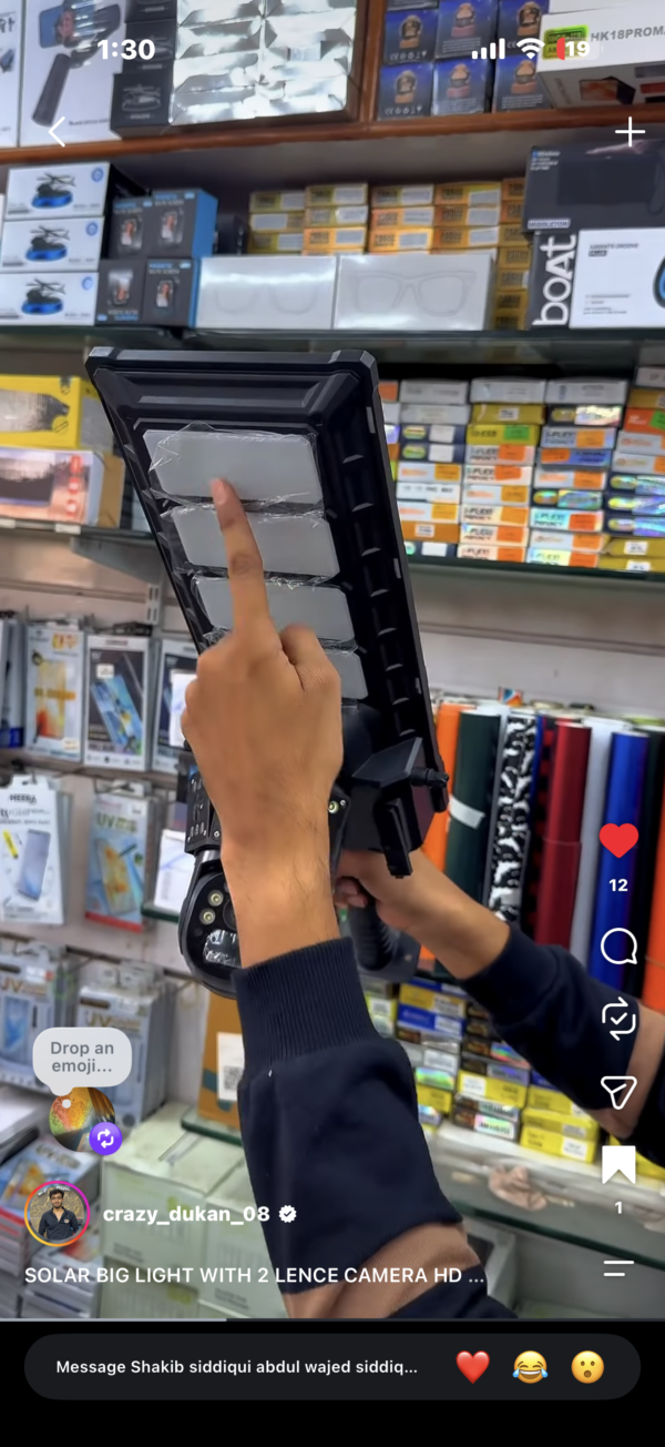 SOLAR LIGHT CCTV CAMERA